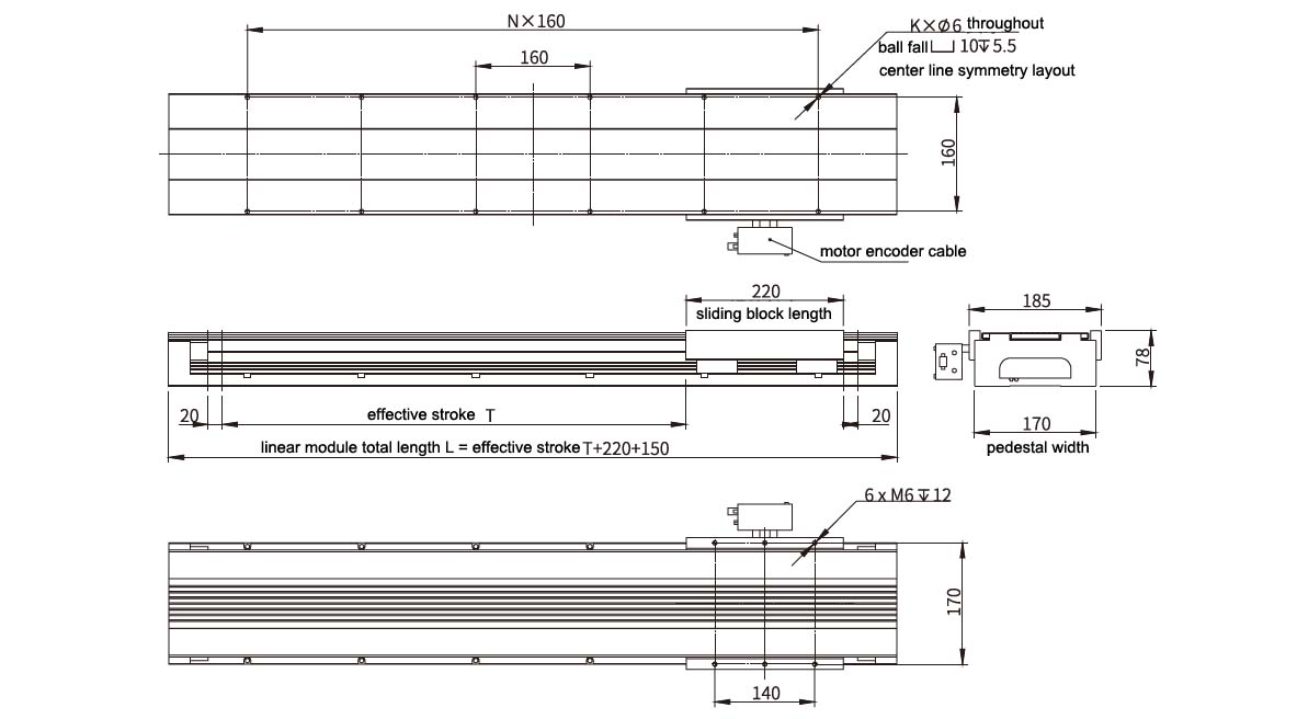 Rel Panduan Gerak Linier CNC Presisi Tinggi HAN