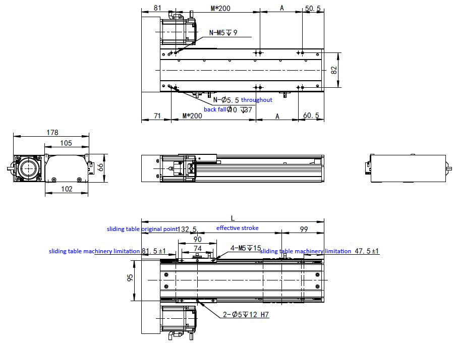 Modul Sekrup Bola CNC Modul Slide Linier